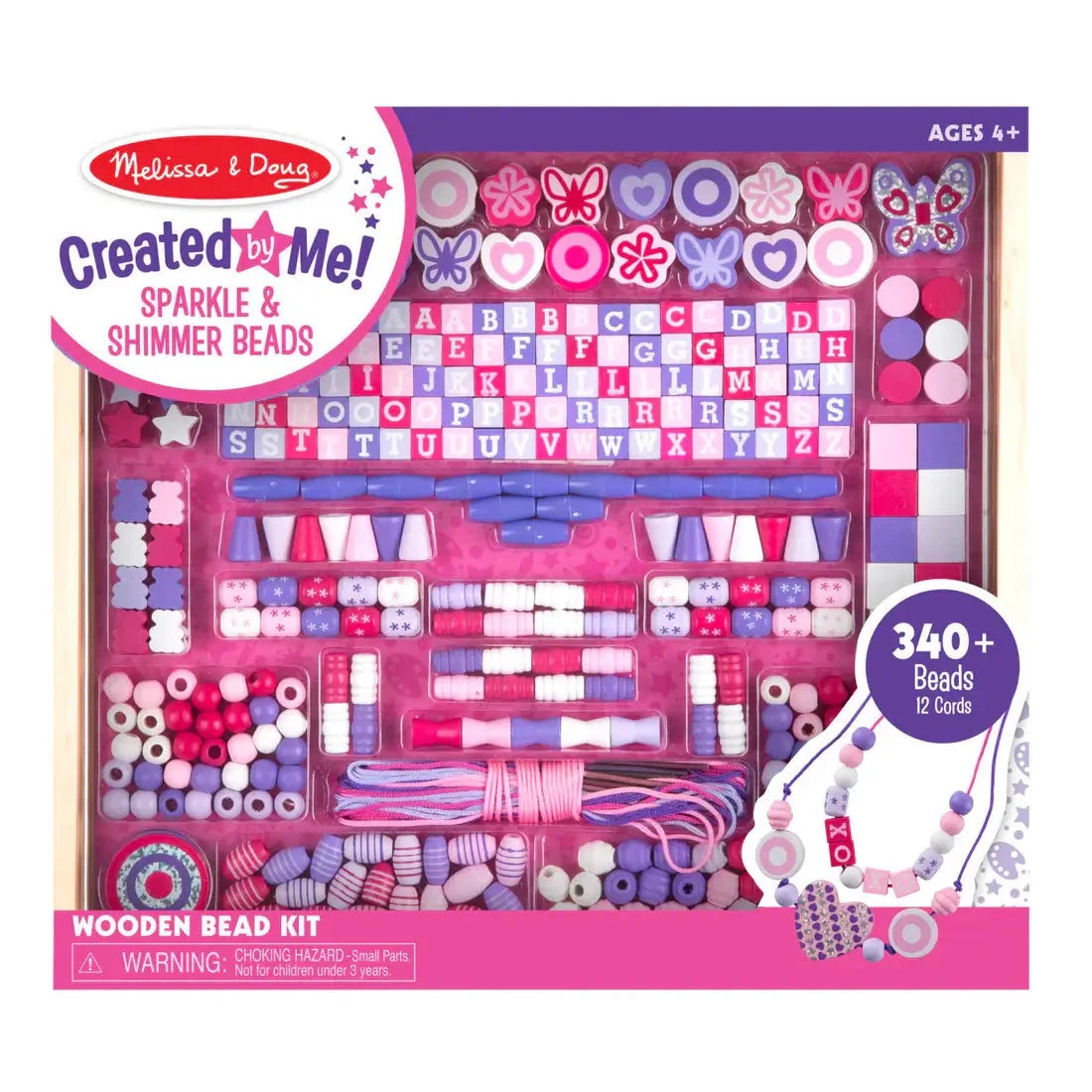 Melissa and Doug Created by Me! Sparkle and Shimmer Beads Deluxe Kit