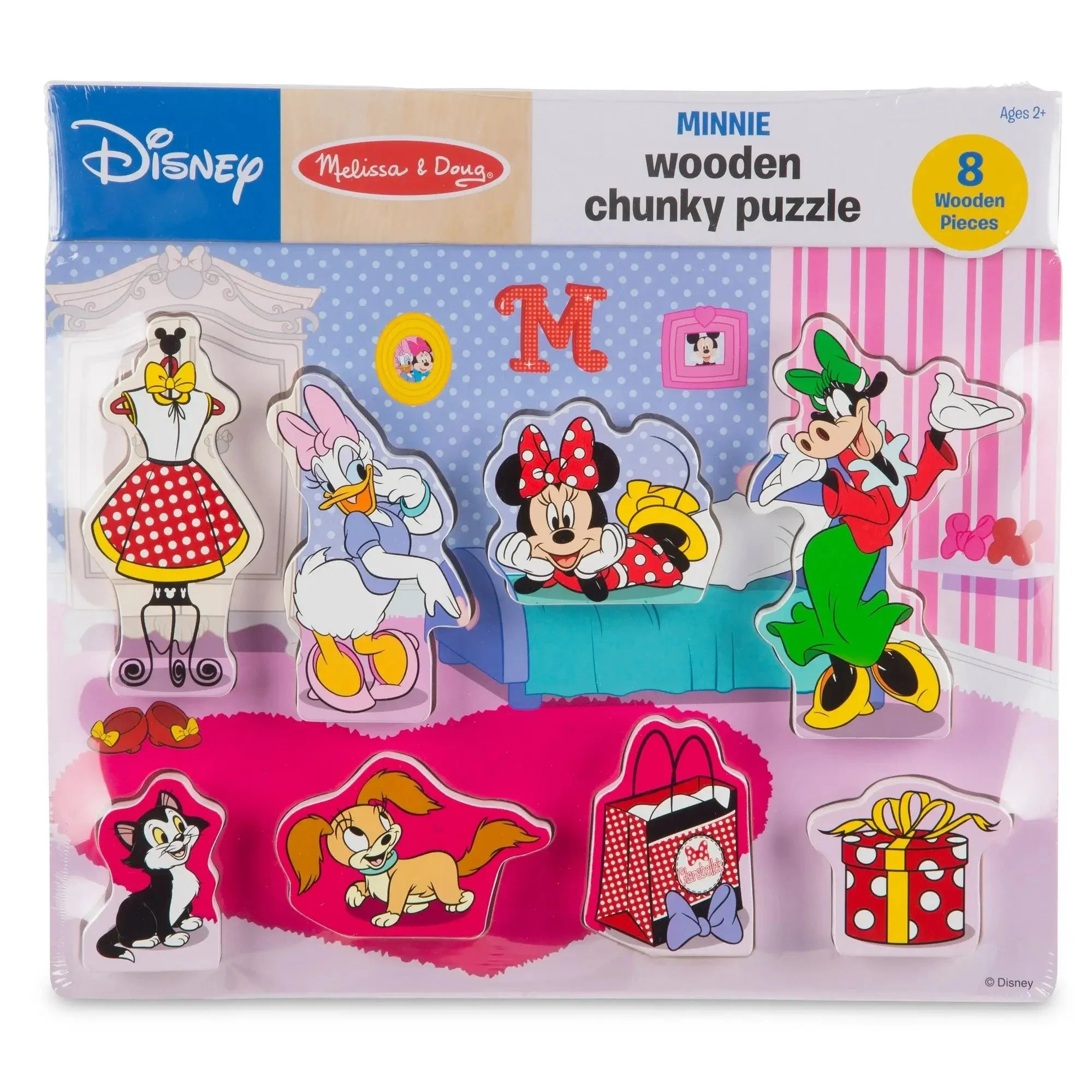 Melissa and Doug Minnie Mouse Wooden Chunky Puzzle