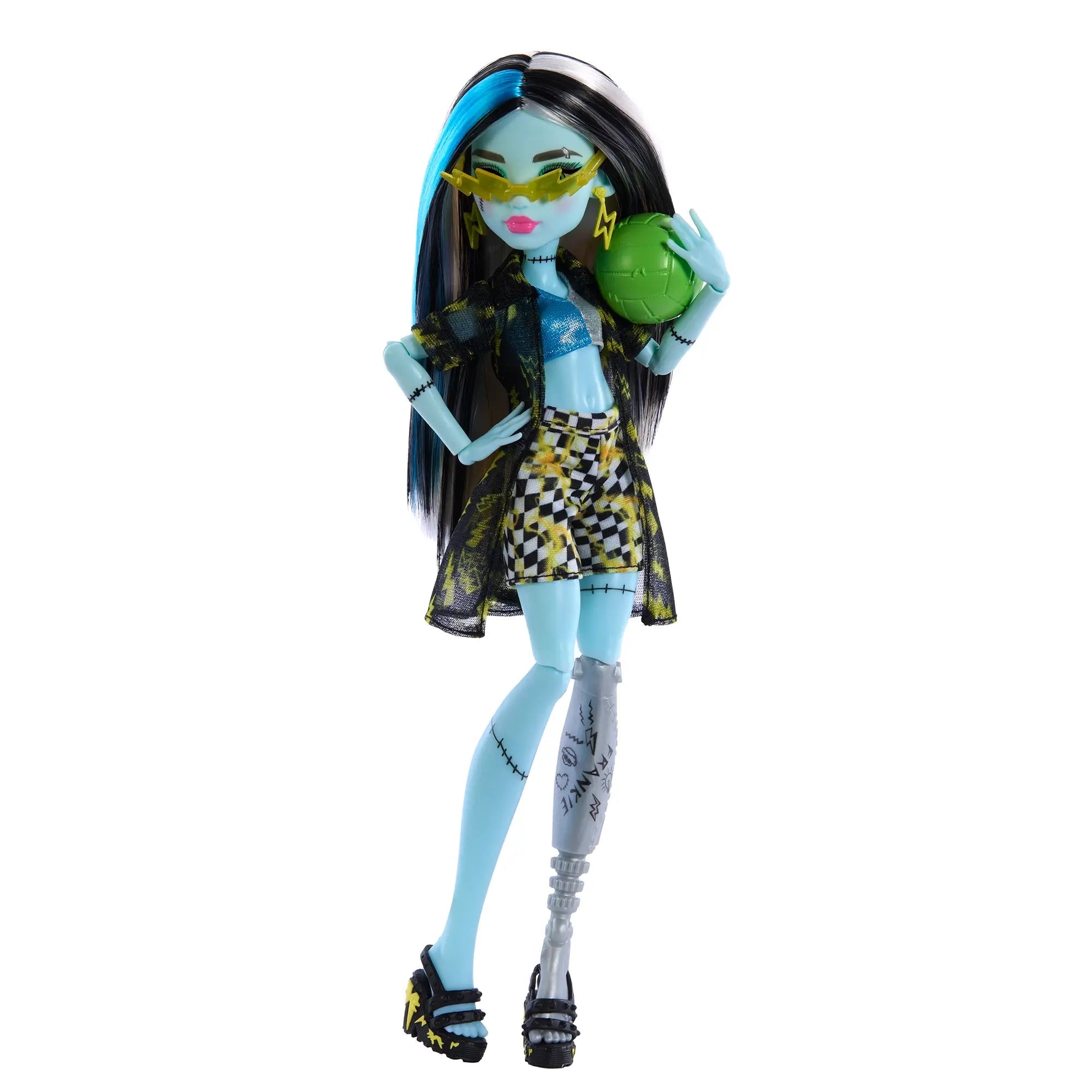 Monster High Scare Adise Island Frankie Stein Fashion Doll With Swimsu Maziply Toys