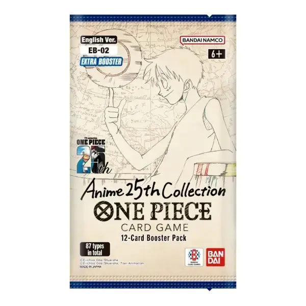 One Piece TCG Anime 25th Collection Booster Pack (12 Cards)