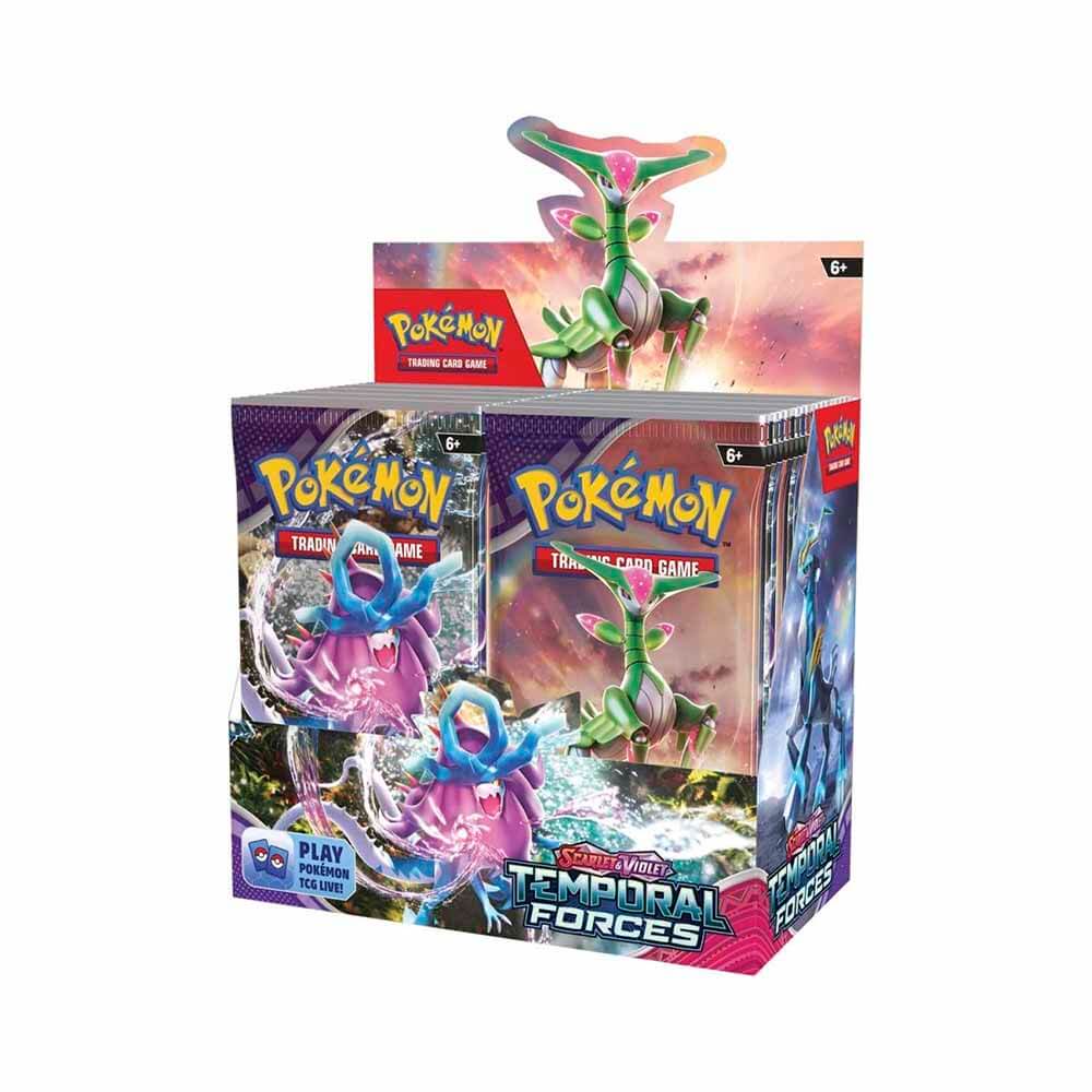 Pokemon TCG Scarlet & Violet Temporal Forces Booster Display Box (36 Packs) Maziply Toys Pokemon TCG Scarlet & Violet Temporal Forces Booster Display Box (36 Packs) Maziply Toys