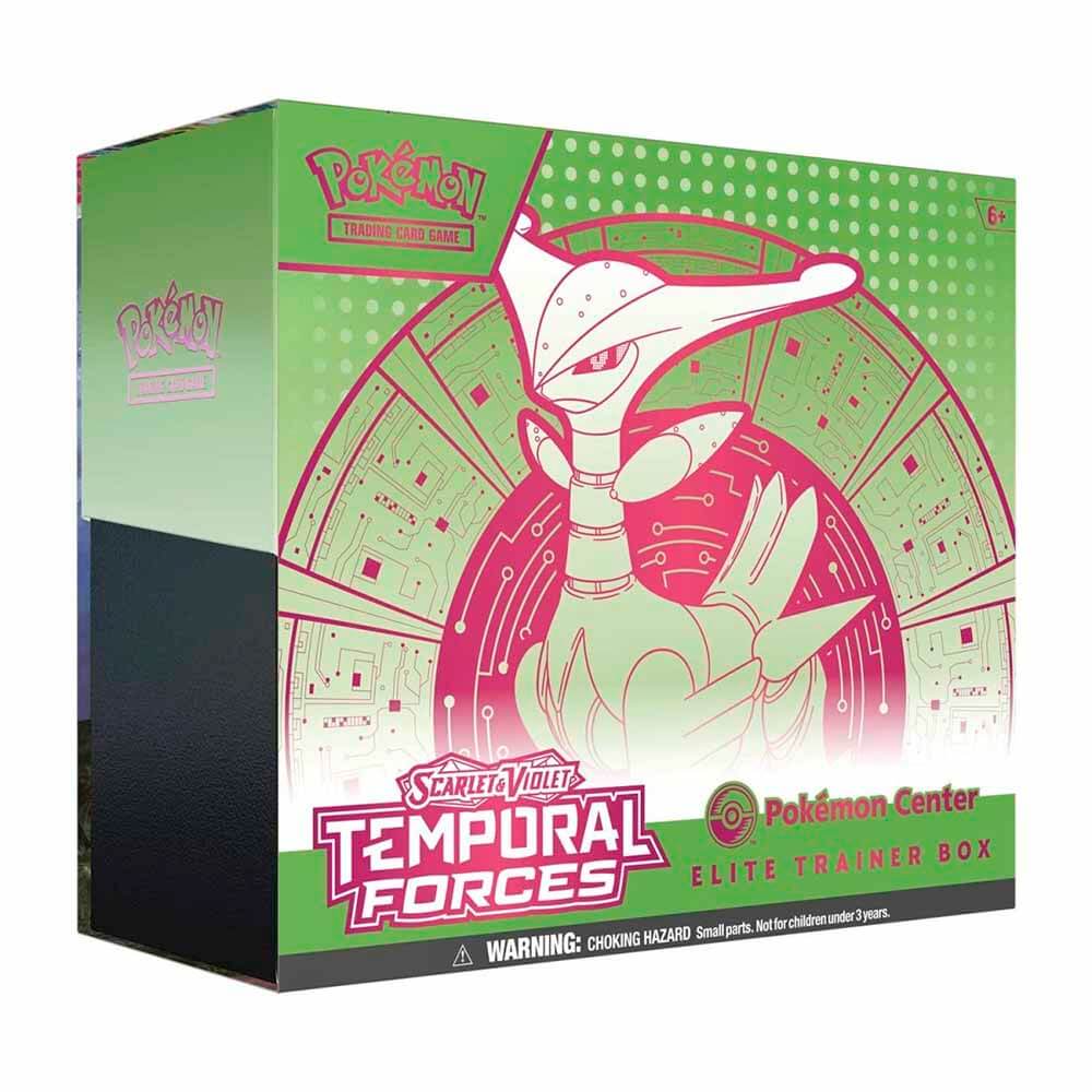 pokemon cards elite trainer box walmart Pokemon TCG Scarlet & Violet Temporal Forces Elite Trainer Box (Iron Thorns) – Maziply Toys