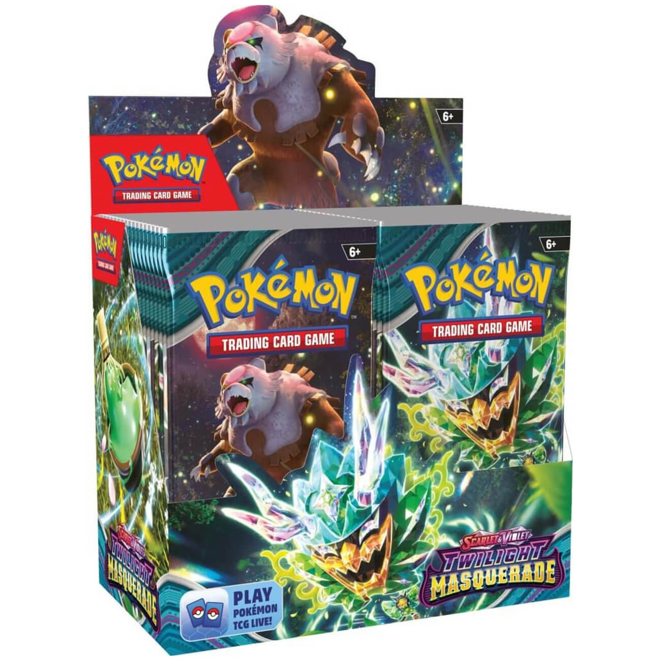 Pokemon TCG Twilight Masquerade Booster Box (36 Packs) Pokemon TCG Twilight Masquerade Booster Box (36 Packs)