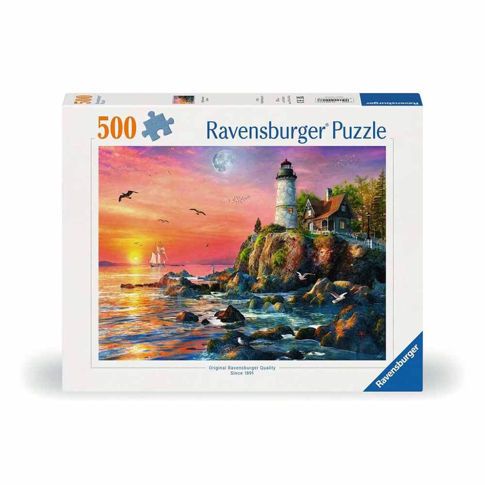 Ravensburger Lighthouse at Sunset 500 Piece Jigsaw Puzzle