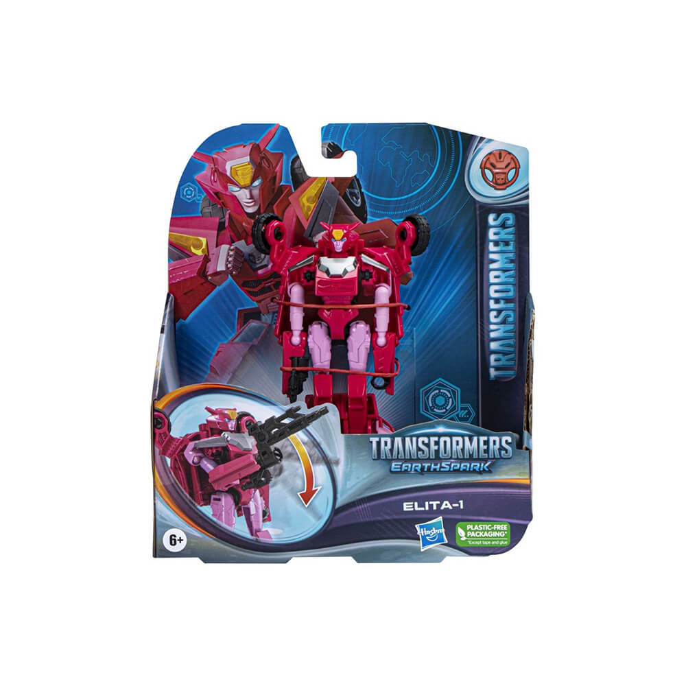 Transformers EarthSpark Warrior Class Elita-1 Action Figure
