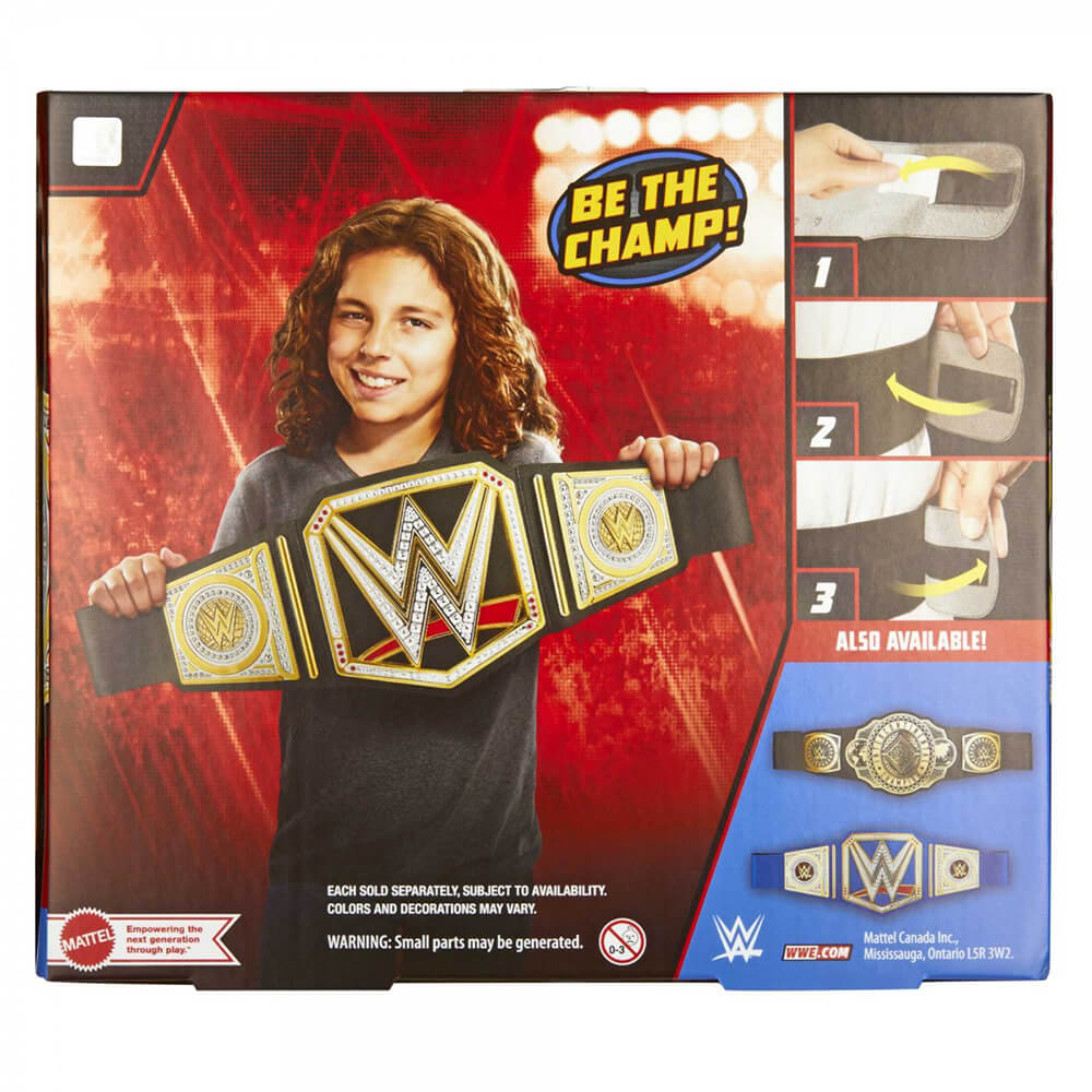WWE Wrestling Championship Title Belt back of the box