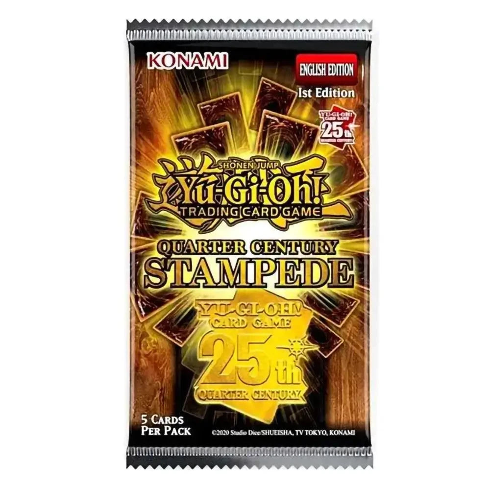 Yu-Gi-Oh! Quarter Century Stampede Booster Pack (5 Cards)