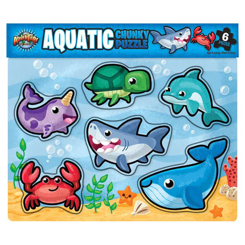 Adventure Planet 6 Piece Chunky Aquatic Puzzle