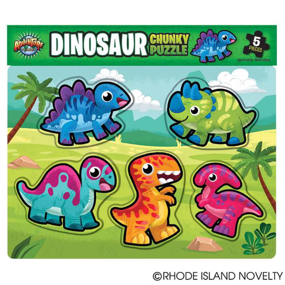 Adventure Planet 6 Piece Chunky Dinosaur Puzzle