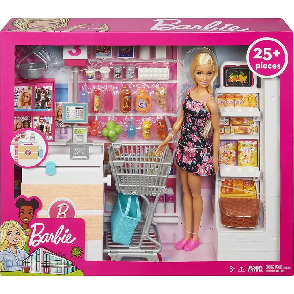Barbie Doll and Grocery Playset
