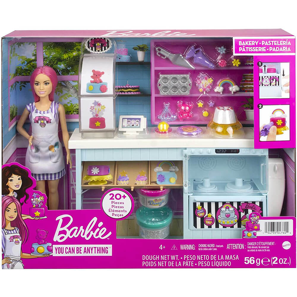 Barbie Doll Bakery Playset with Accessories