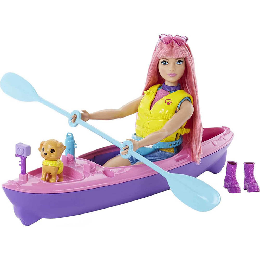 Barbie® It Takes Two Daisy Camping Doll with Pet, Kayak & Accessories