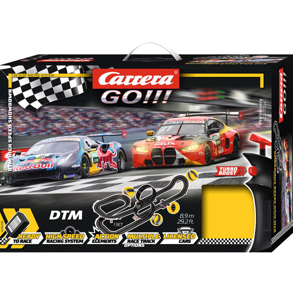 Carrera Go!!! DTM High Speed Showdown 1:43 Scale Slot Car Racing System