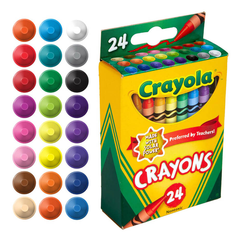 Crayola Classic Crayons, Back to School Supplies for Kids, 8 Ct