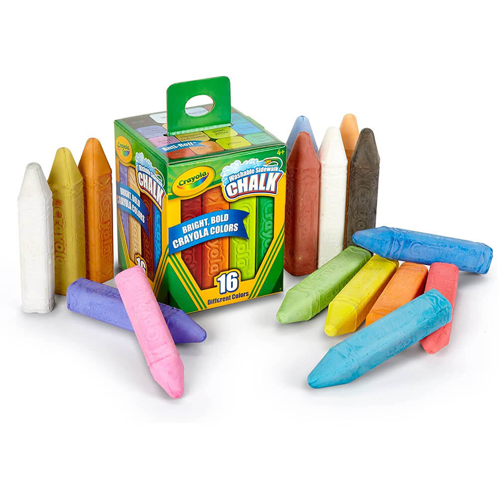 Crayola Sidewalk Chalk, Assorted Colors - 16 count