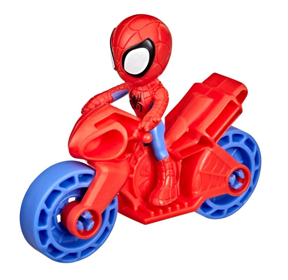 Disney Junior Spidey and His Amazing Friends Spidey Figure with Motorcycle