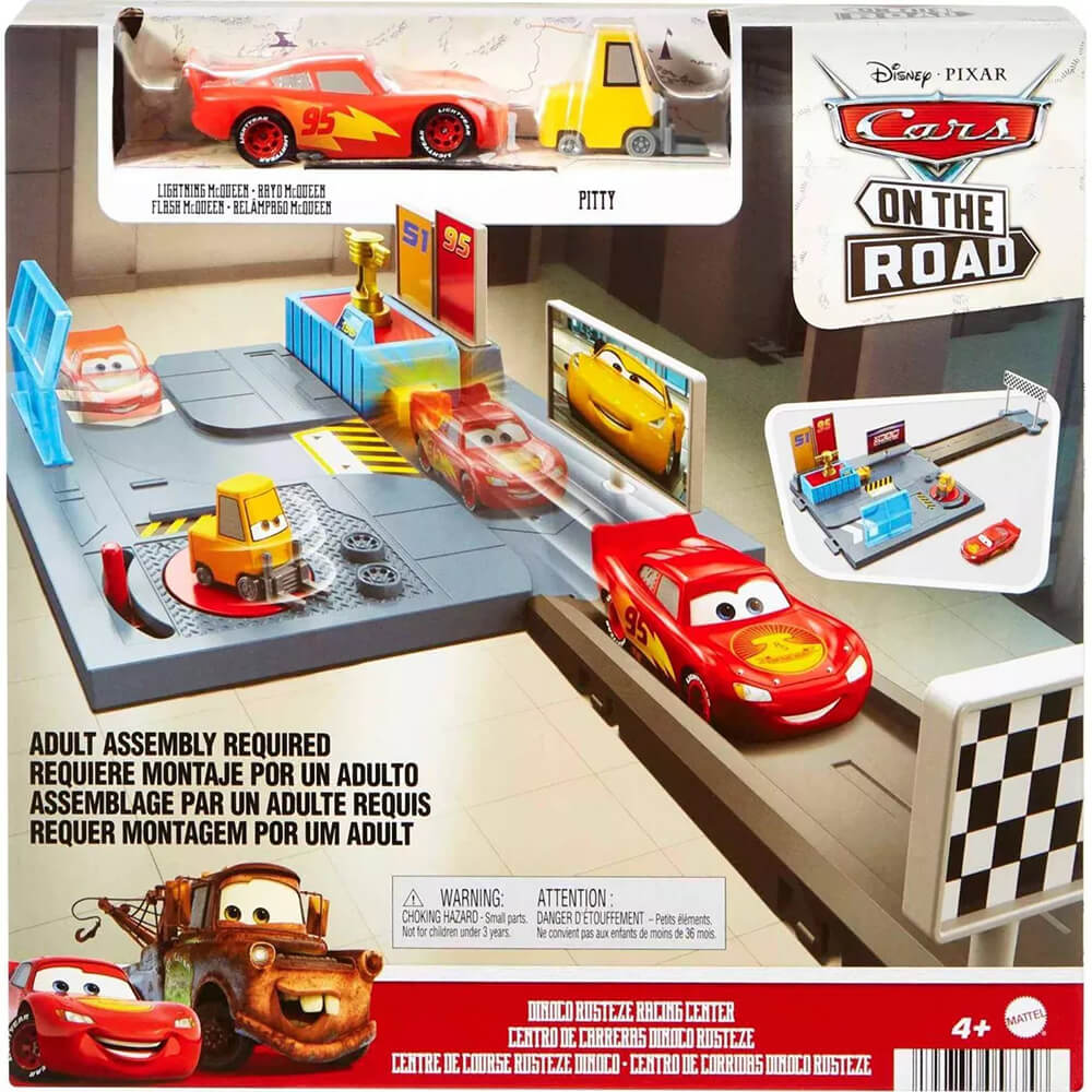 Disney Pixar Cars On the Road Dinoco Rusteze Racing Center Playset