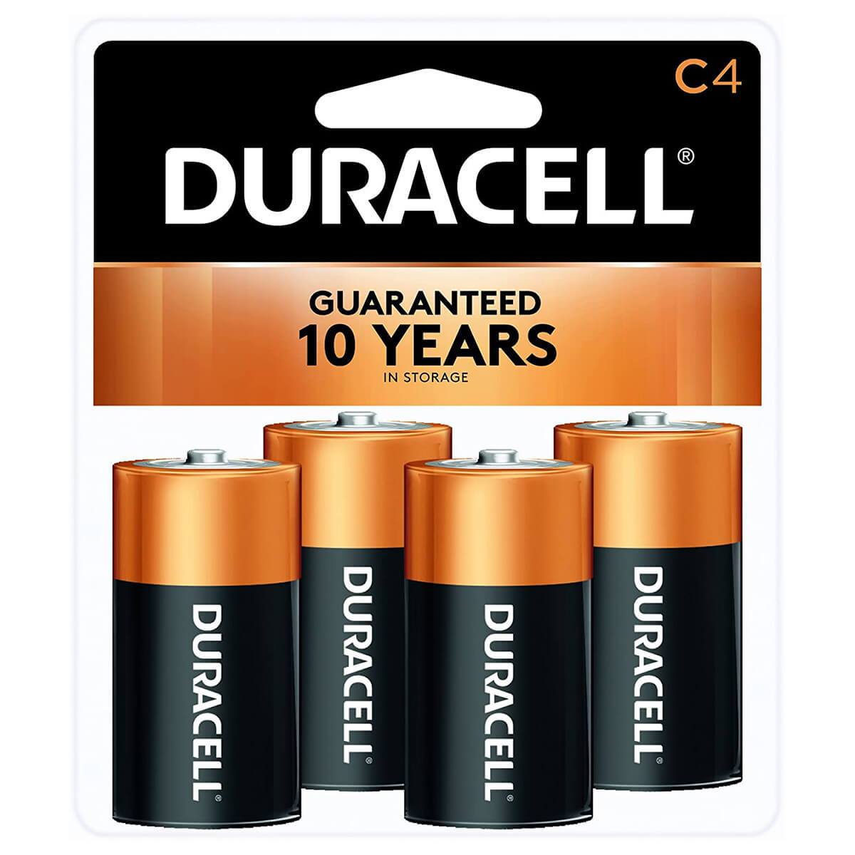 Duracell Coppertop C Alkaline Batteries 4-Pack