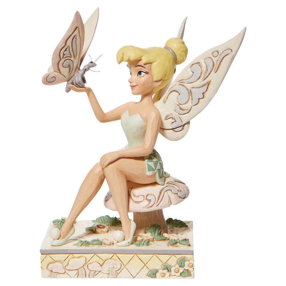 Enesco Disney Traditions by Jim Shore Tinker Bell White Woodlan Collectible Figurine