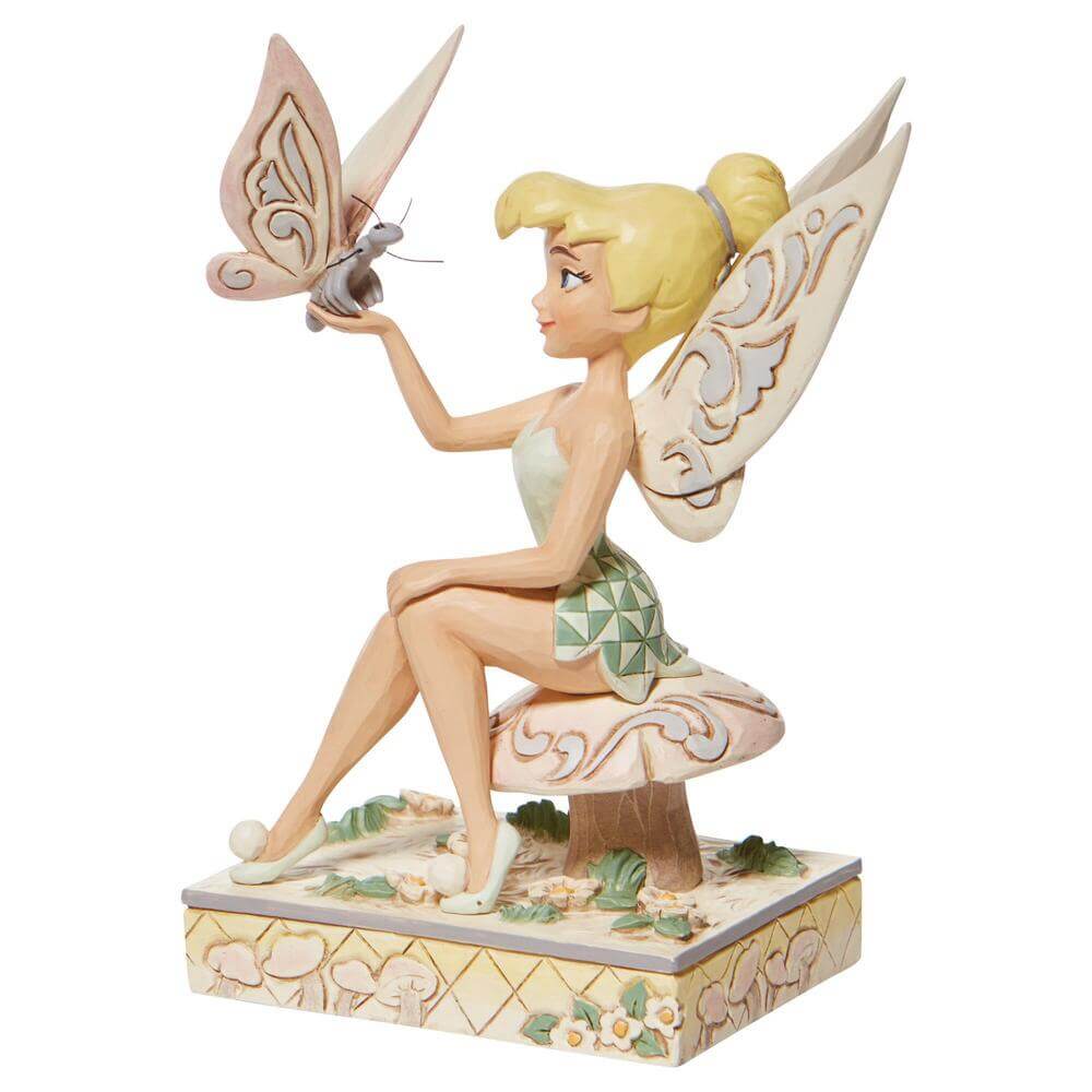 Enesco Disney Traditions by Jim Shore Tinker Bell White Woodlan Collectible Figurine
