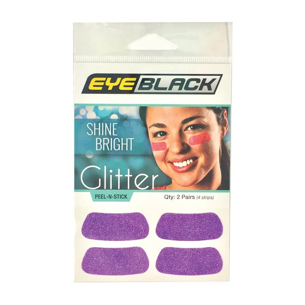 EyeBlack Purple Glitter EyeBlack - 2 Pairs