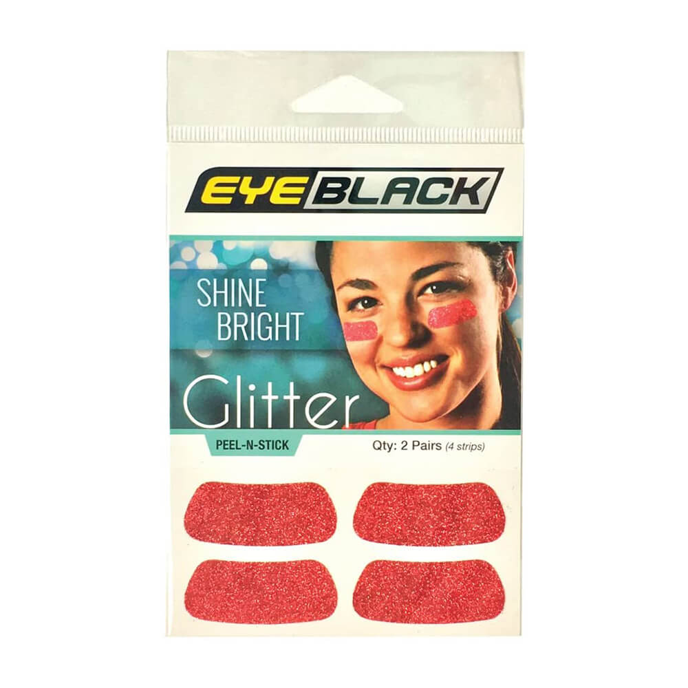 EyeBlack Red Glitter EyeBlack - 2 Pairs