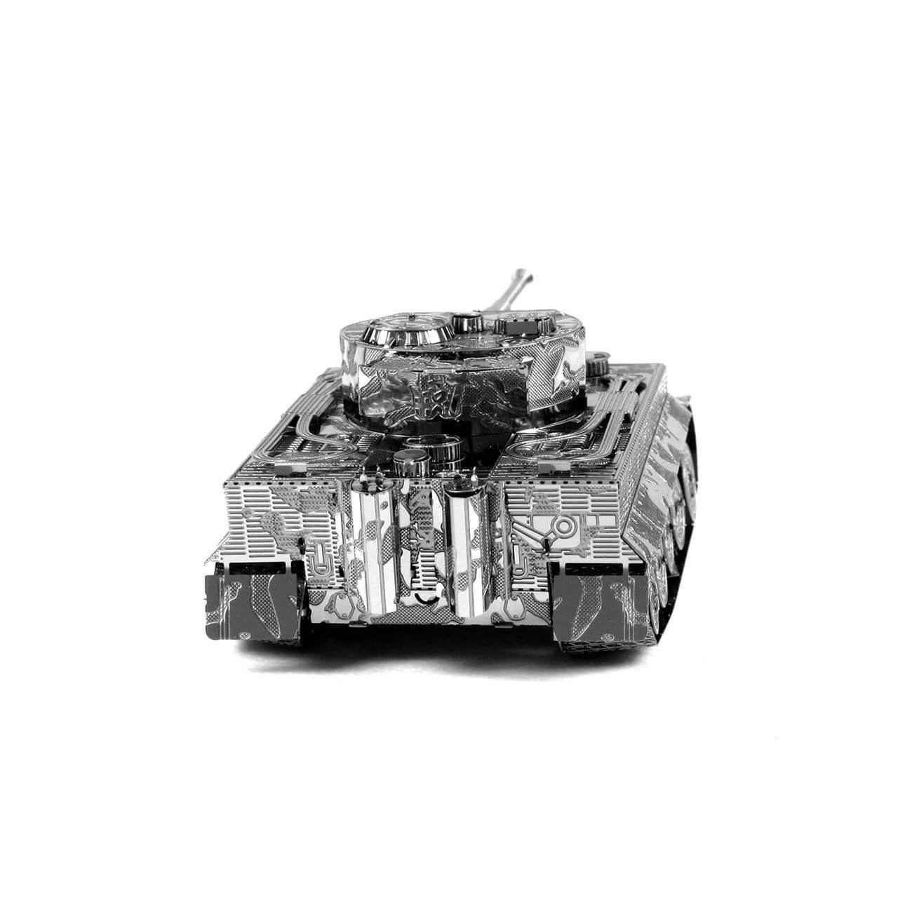 Back view of the Metal Earth Tiger I Tank Metal Model Kit - 2 Sheets.