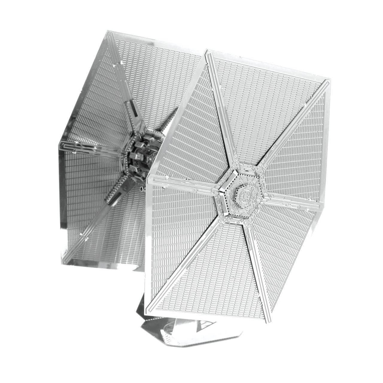 Side view of the Metal Earth Star Wars Special Forces TIE Fighter Metal Kit - 2 Sheets.