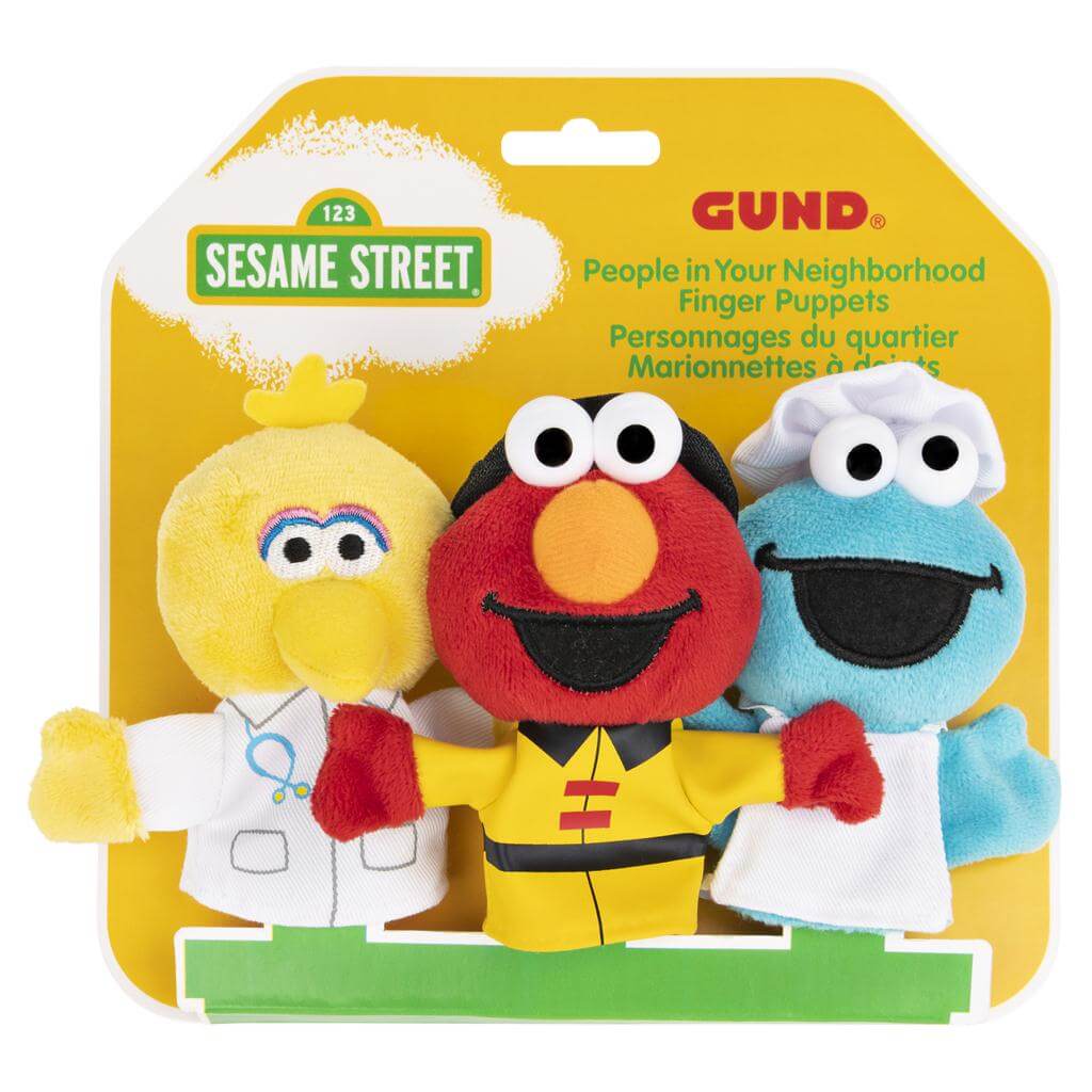 Gund Sesame Street People In Your Neighborhood Finger Puppets Set