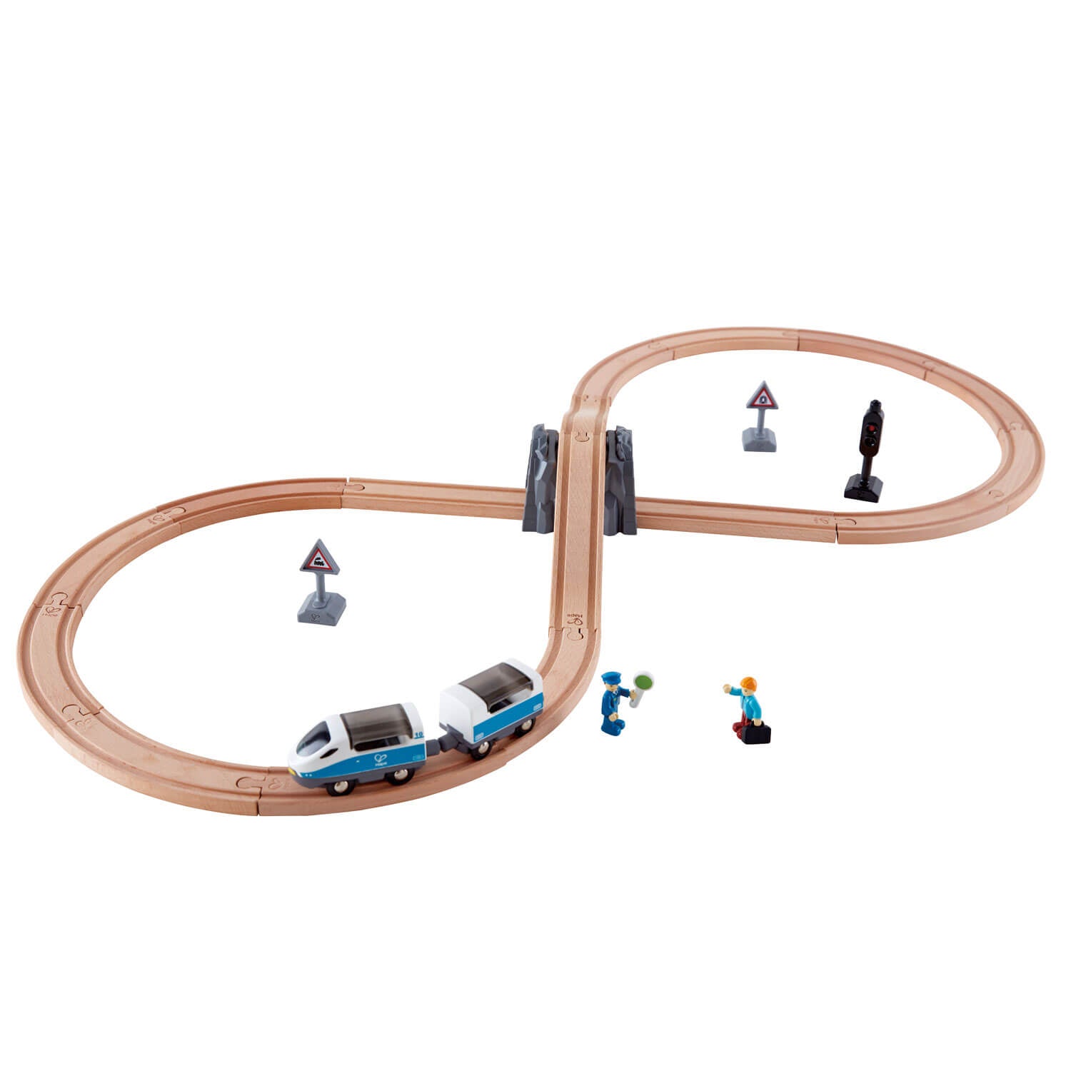 Hape Figure 8 Train Set: Safety Wooden Railway