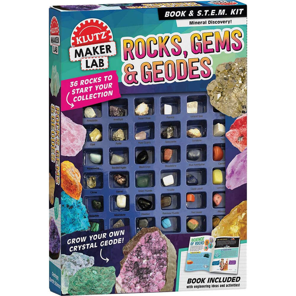 Klutz STEAM Lab Rocks, Gems & Geodes Kit & Book