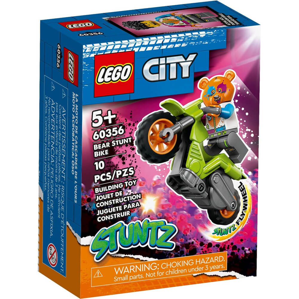 LEGO® City Bear Stunt Bike 10 Piece Building Kit (60356)