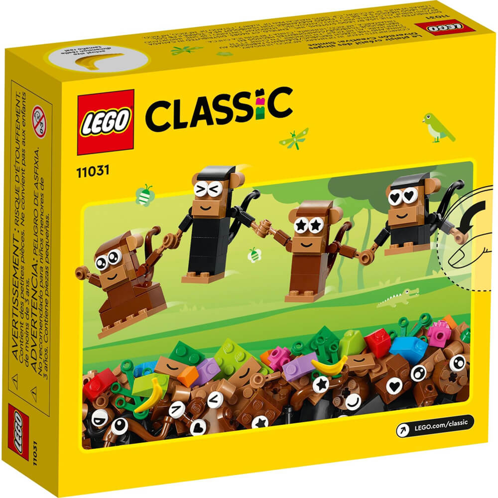 LEGO® Classic Creative Monkey Fun 135 Piece Building Kit (11031)