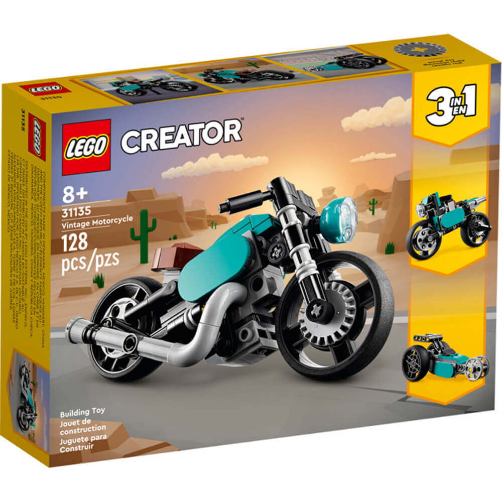 LEGO® Creator Vintage Motorcycle 128 Piece Building Kit (31135)