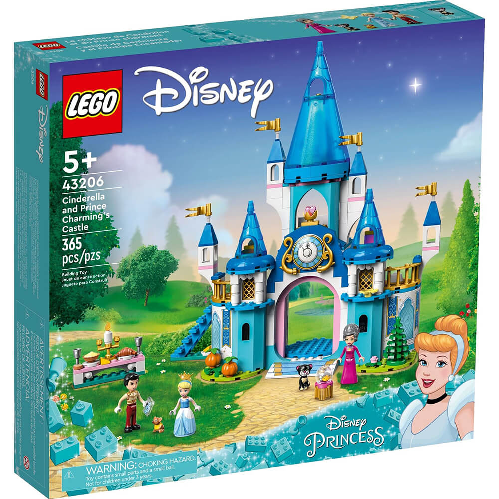 LEGO® Disney Cinderella and Prince Charming’s Castle 43206 Building Kit (365 Pcs)