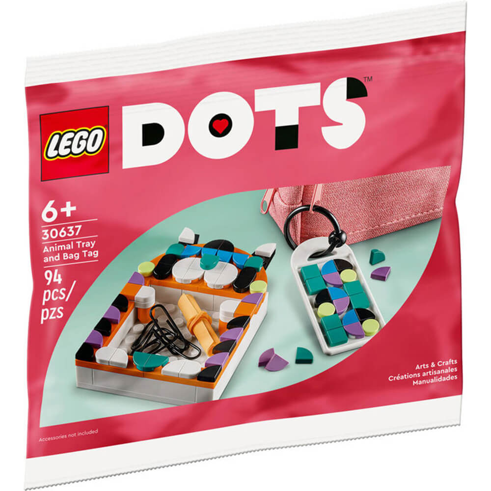 LEGO® DOTS Animal Tray and Bag Tag 94 Piece Building Kit (30637)
