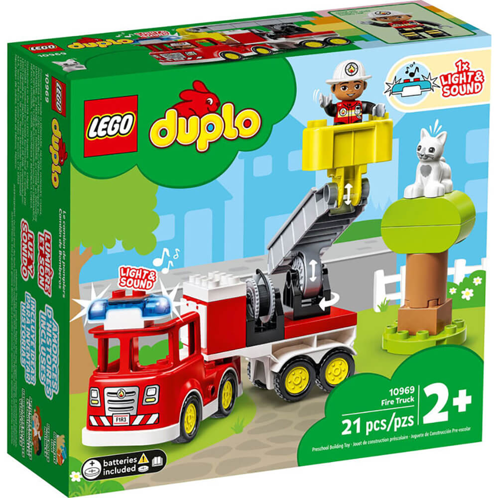 LEGO DUPLO Town Fire Truck 21 Piece Building Set (10969)