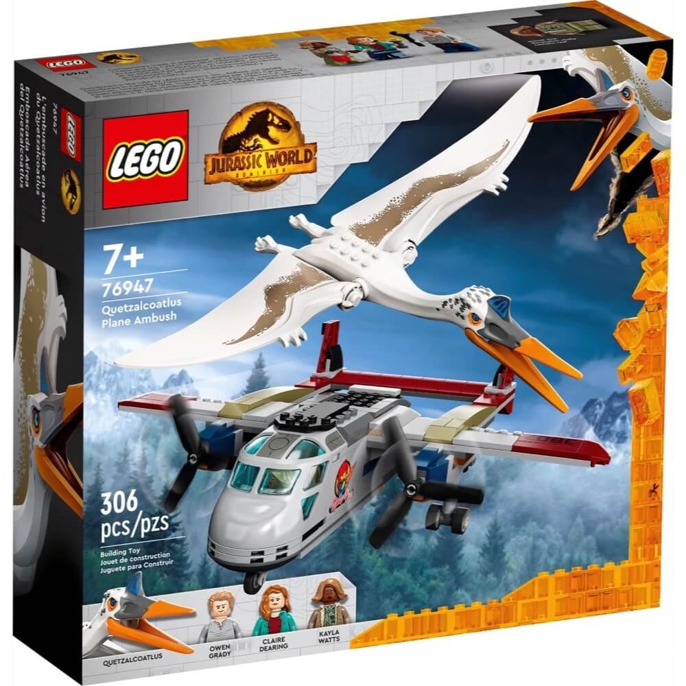 LEGO® Jurassic World Quetzalcoatlus Plane Ambush 76947 Building Kit (293 Pieces)
