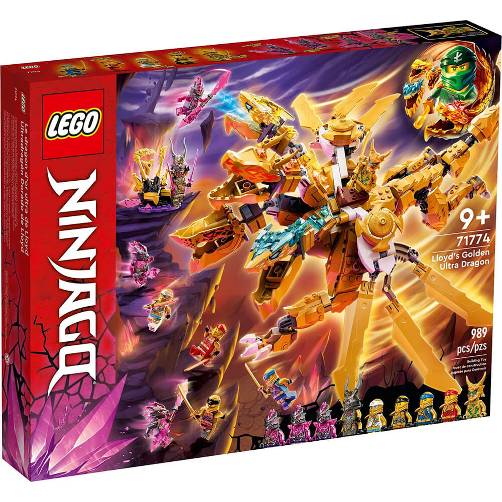 ring Natur rester LEGO® NINJAGO® Lloyd's Golden Ultra Dragon 71774 Building Kit (989 Pieces)