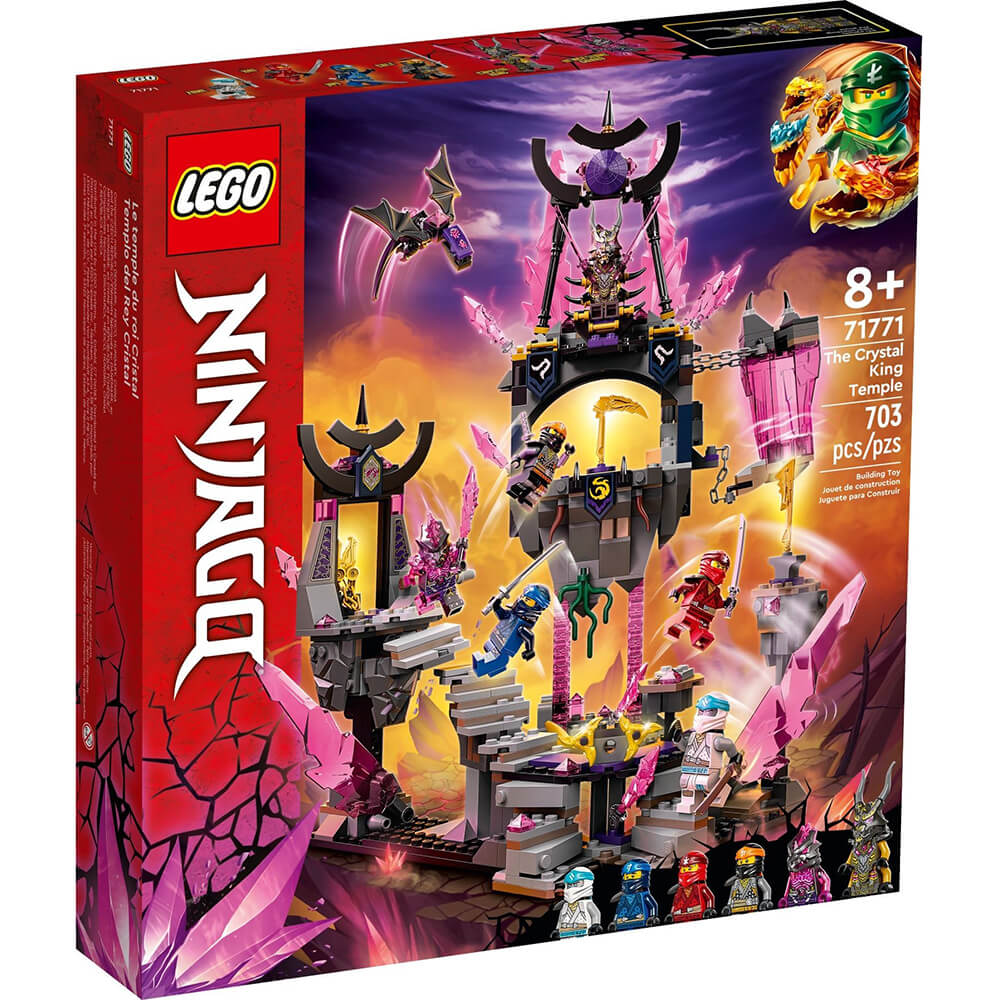 LEGO® NINJAGO® The Crystal King Temple 71771 Building Kit (703 Pieces)