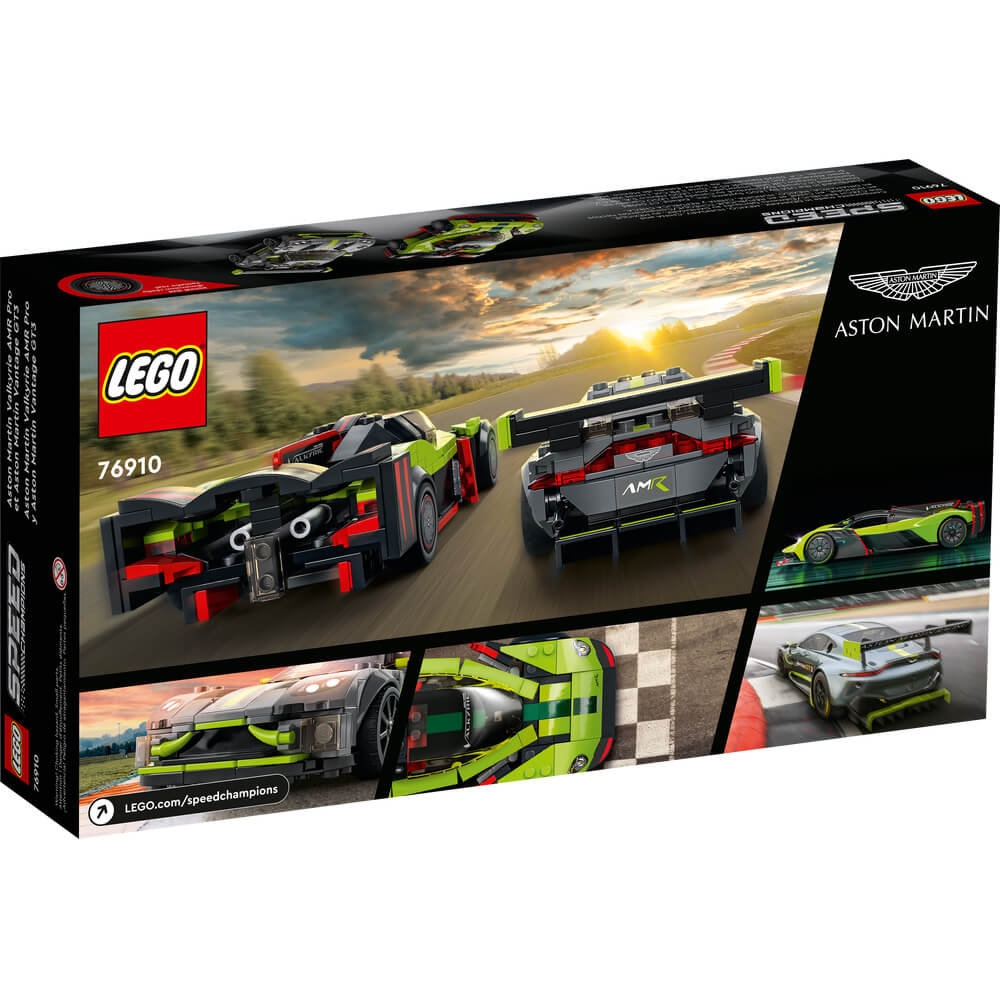 LEGO Speed Champions Aston Martin Valkyrie AMR Pro and Aston Martin Vantage GT3 592 Piece Building Set (76910)