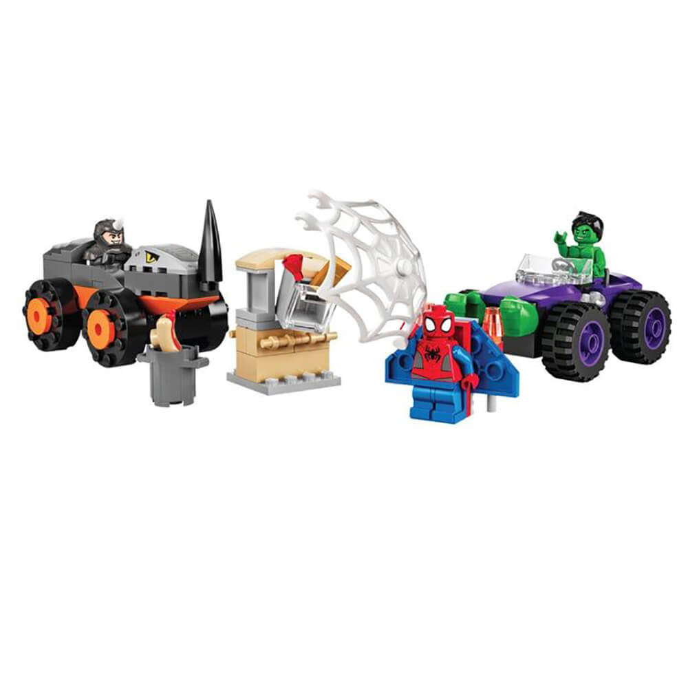 LEGO Spidey Amazing Friends Hulk vs. Rhino Truck Showdown 110 Piece Building Set (10782)