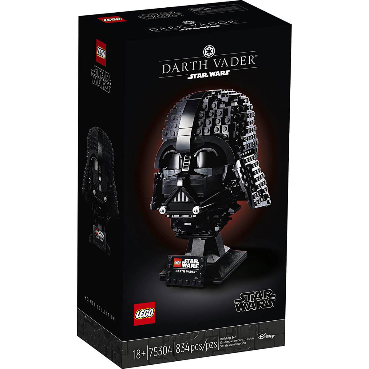 Front of the LEGO Darth Vader Helmet package