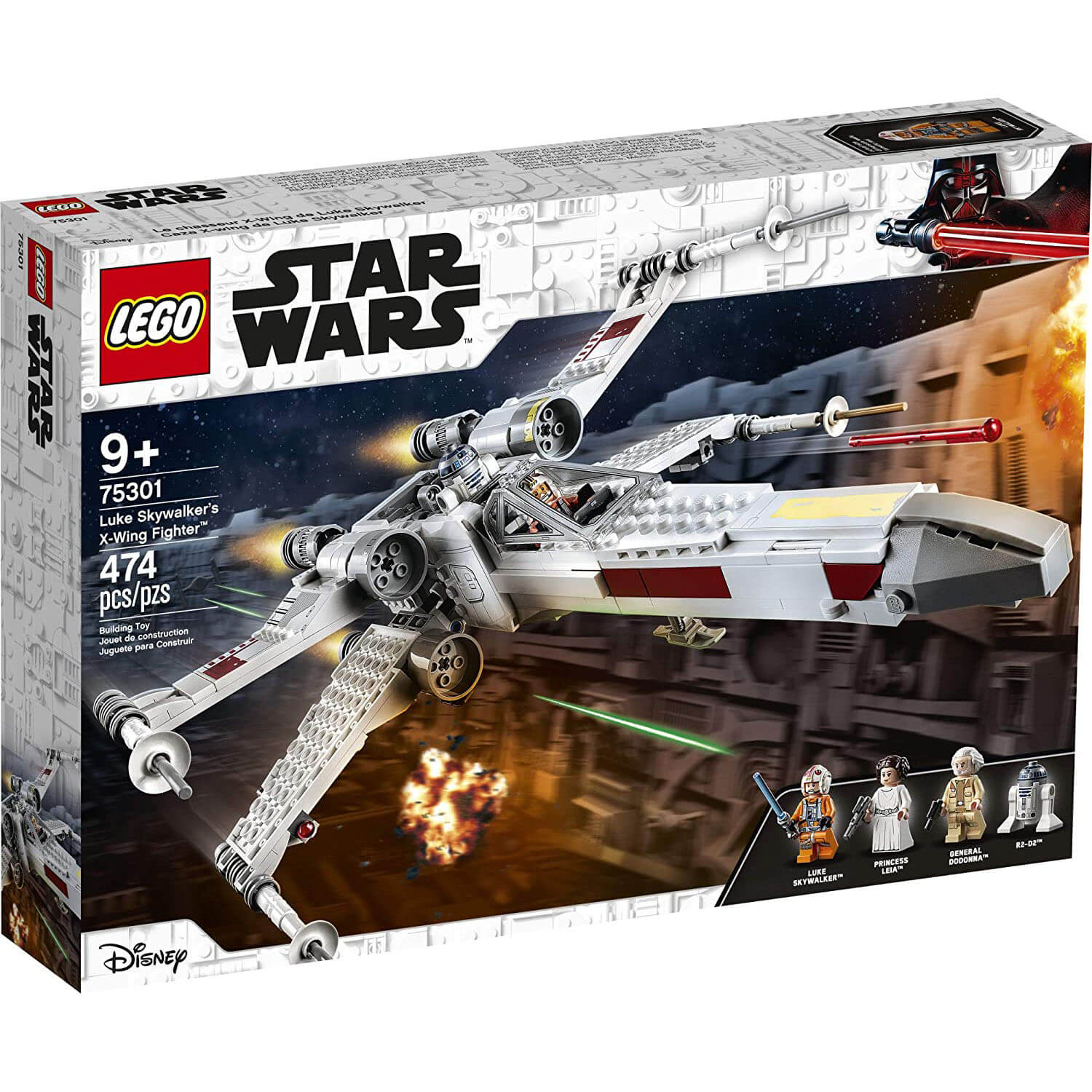 LEGO Star Wars Luke Skywalker's X-Wing Fighter 474 Piece Building Set (75301)