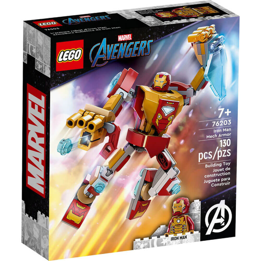 LEGO® Super Heroes Marvel Iron Man Mech Armor 76203 Building Kit (130 Pieces)