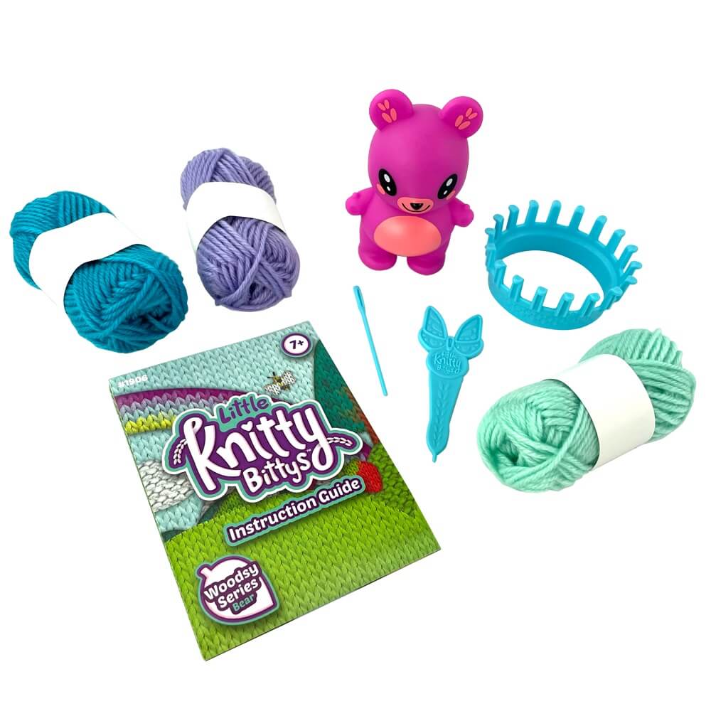 Little Knitty Bittys Bear Knitting Play Kit