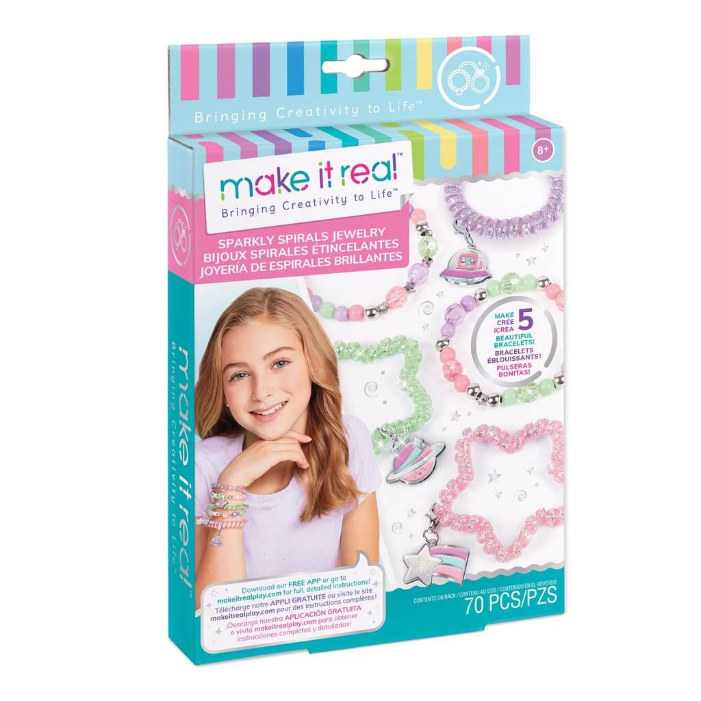 Make It Real Sparkly Spirals Jewelry