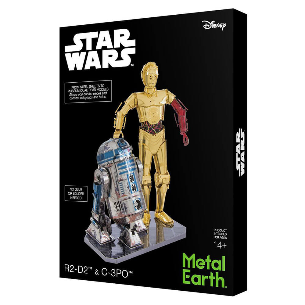Metal Earth Star Wars Color R2-D2 & C-3PO Box Gift Set