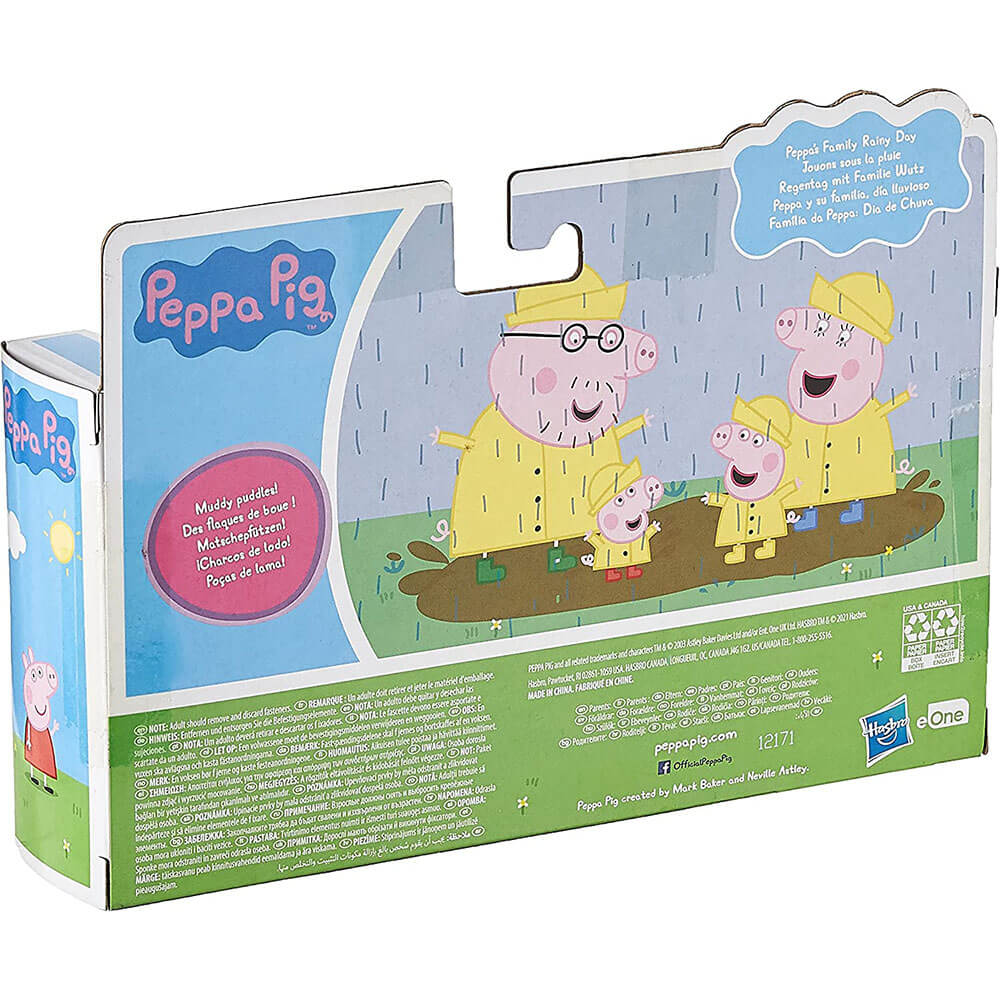 Peppa Pig Peppa's Family Rainy Day Figures 4 Pack