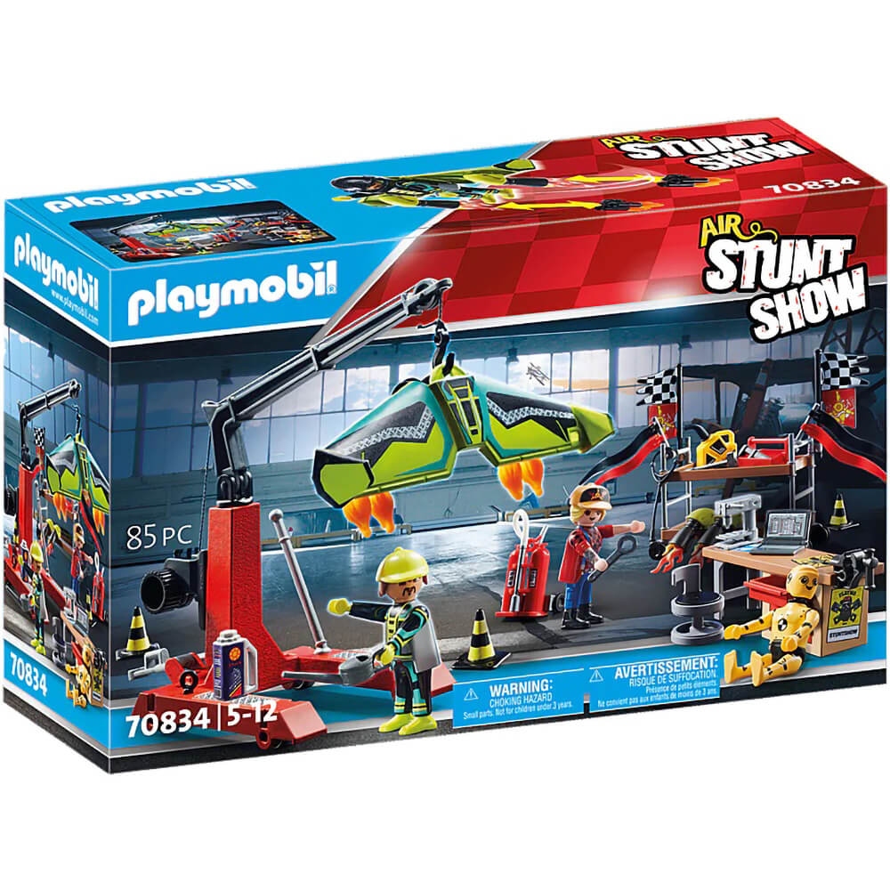 PLAYMOBIL Air Stunt Show Service Station Playset (70834)